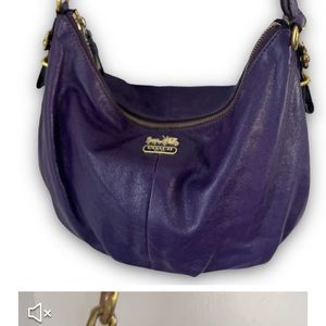Royal Purple Coach Madison Crossbody Y2K Purse